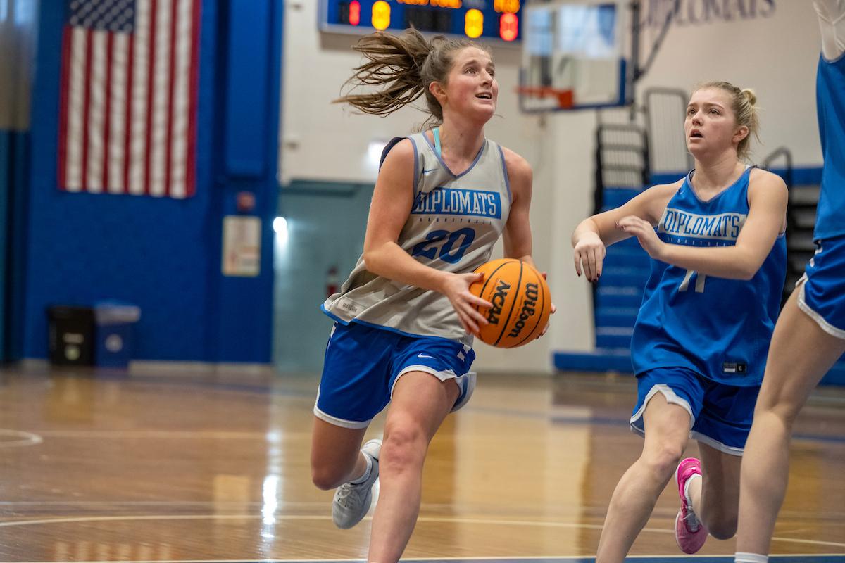 F&M women's basketball practice