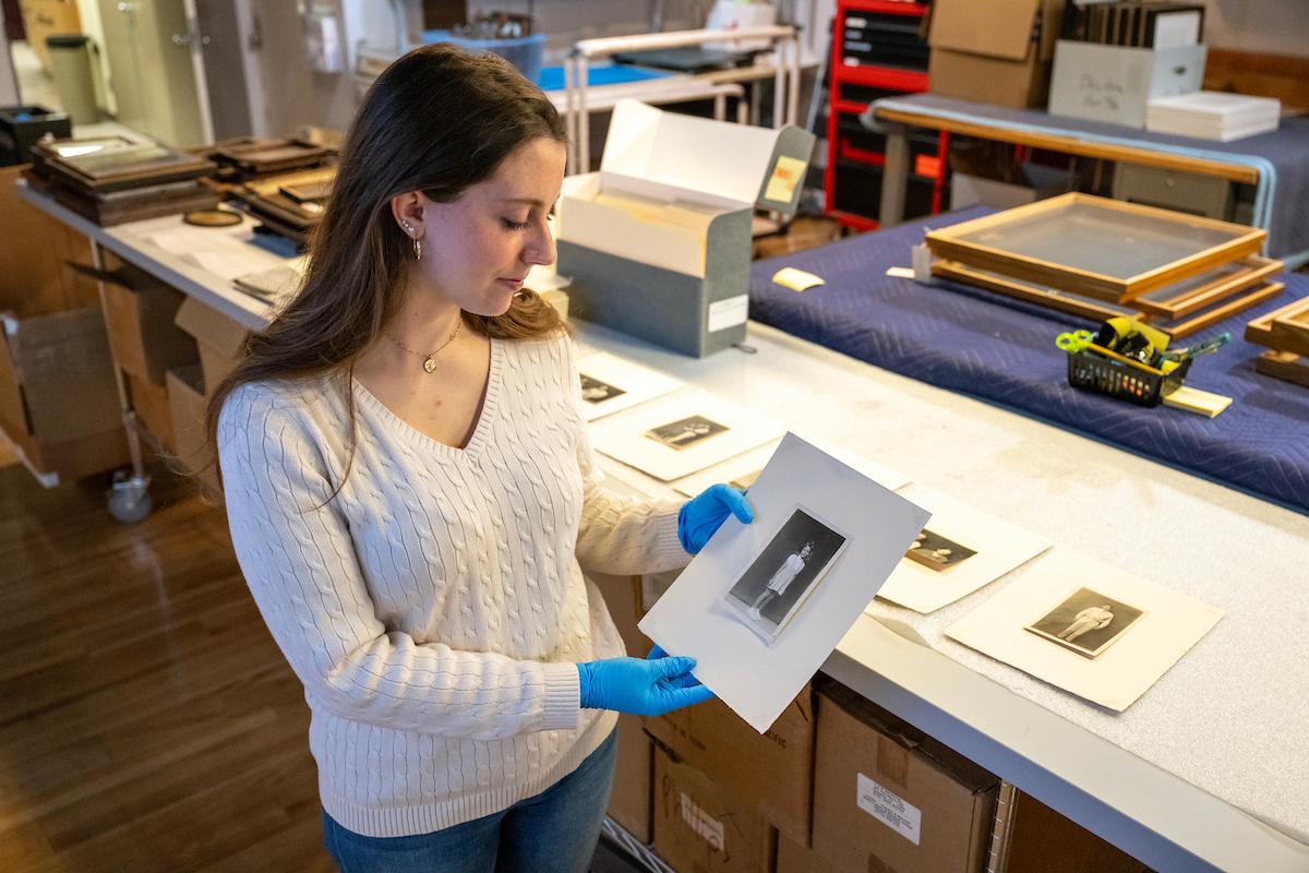 Photos by Mike Disfarmer, which are part of a collection donated to the Phillips Museum by Dr. Stephen Nicholas P’20 and his wife, Eileen.