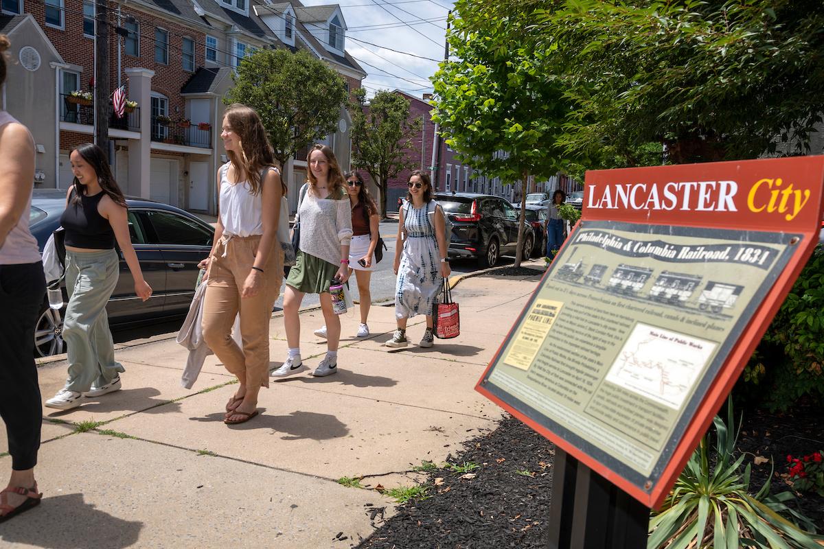 F&M students in Lancaster