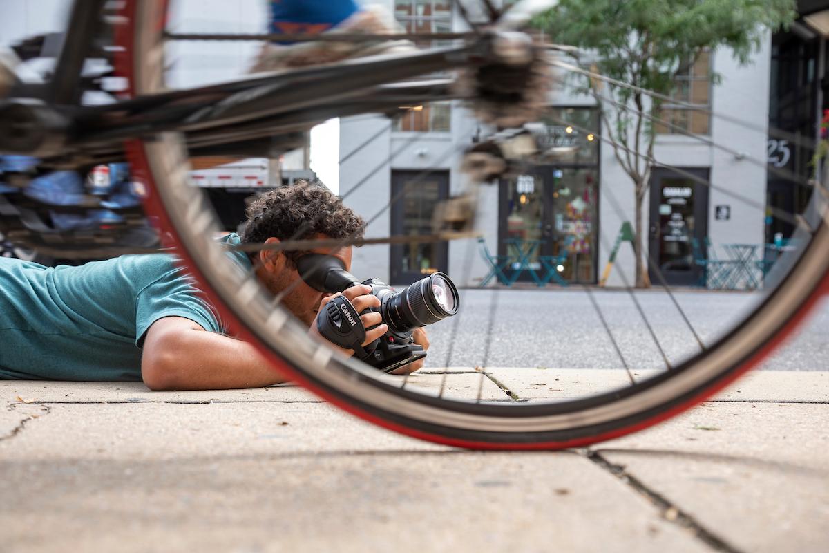 Film student at Common Wheel