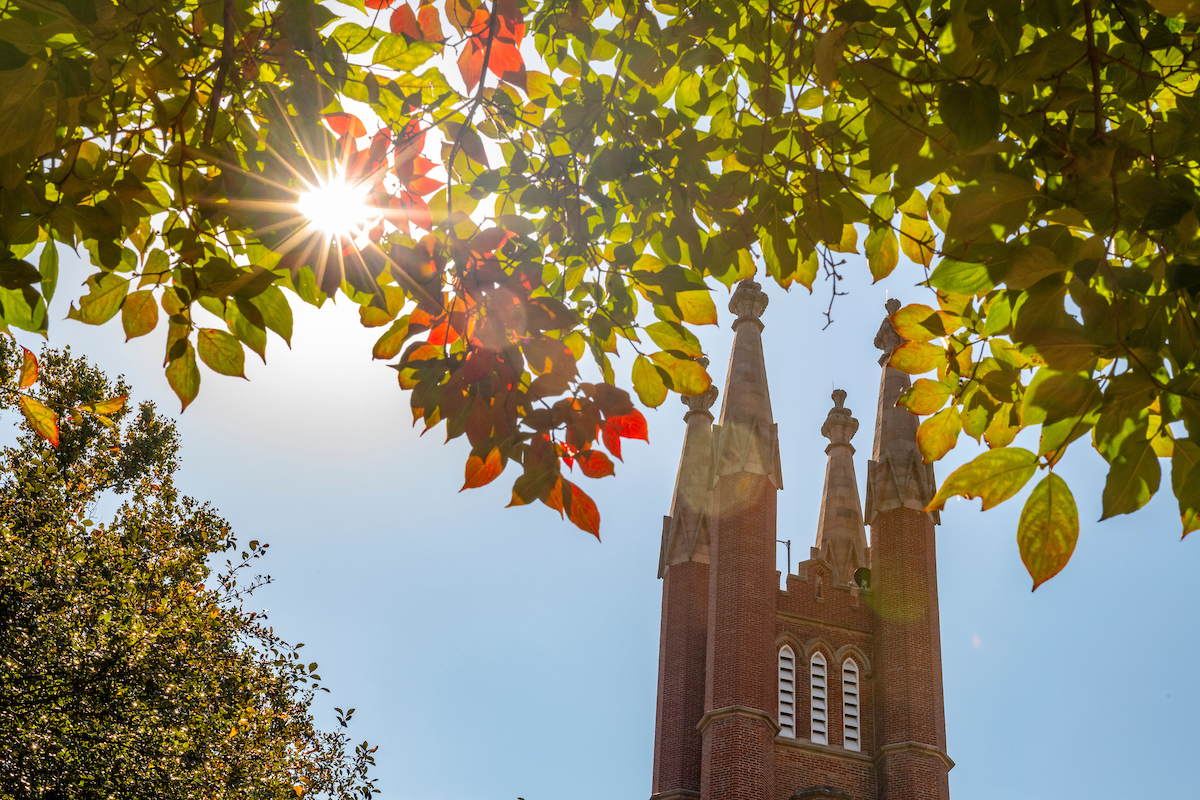 Old Main in the fall