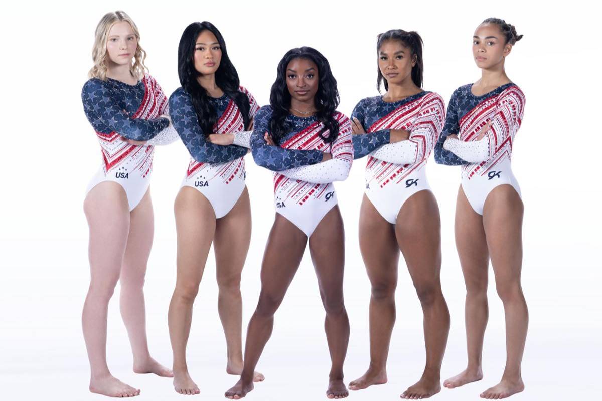 U.S. Olympic Gymnastics Women's Team. Photo courtesy of Matt Cowan and GK Elite.