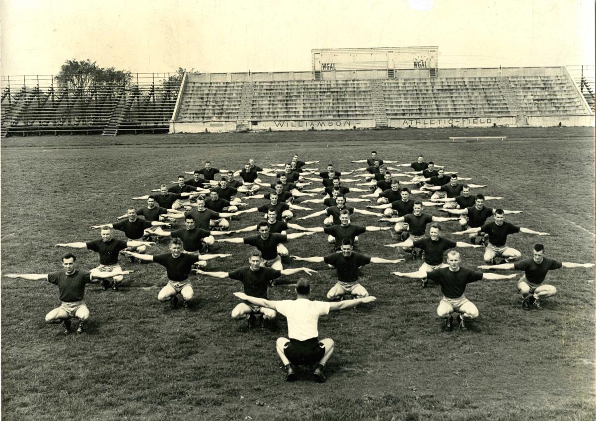 During World War II, Williamson Field served as a training ground for cadets—making the athletic venue look more like a military camp.