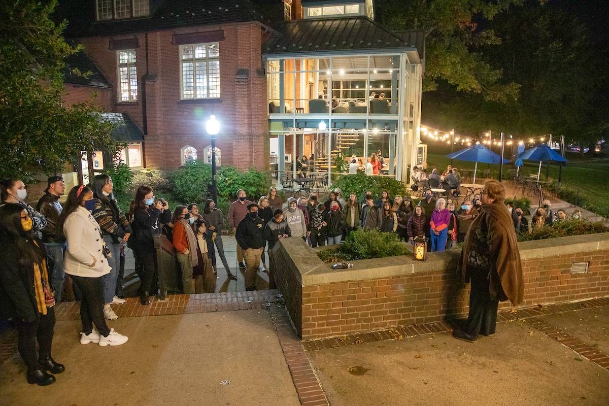 ghost tour on campus