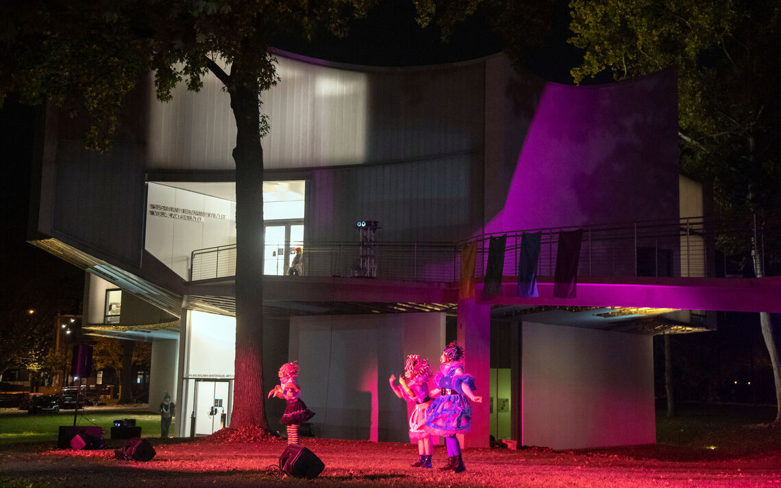 F&M Theatre performed "Head Over Heels," a Go-Go themed musical and the first outdoor performance ever staged at the Winter Visual Arts Center.