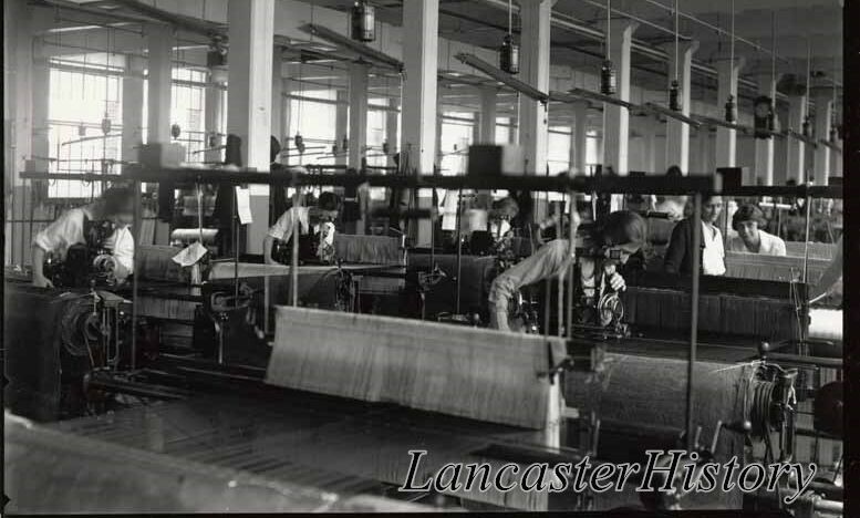 Stehli Silk Mill, interior, showing employees at work, June 28, 1920