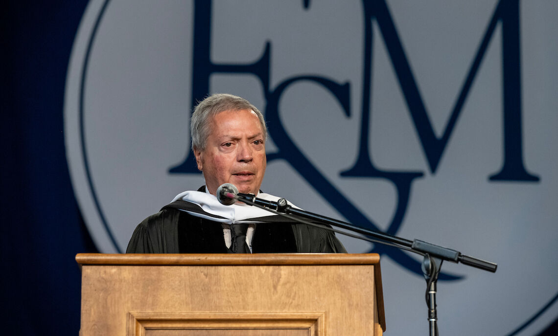 Honorary degree recipient Carlos Graupera.