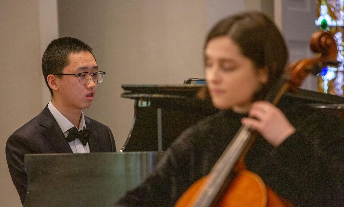 Jihang Dai '22 has led multiple chamber groups as both pianist and conductor, including two of his own compositions: 