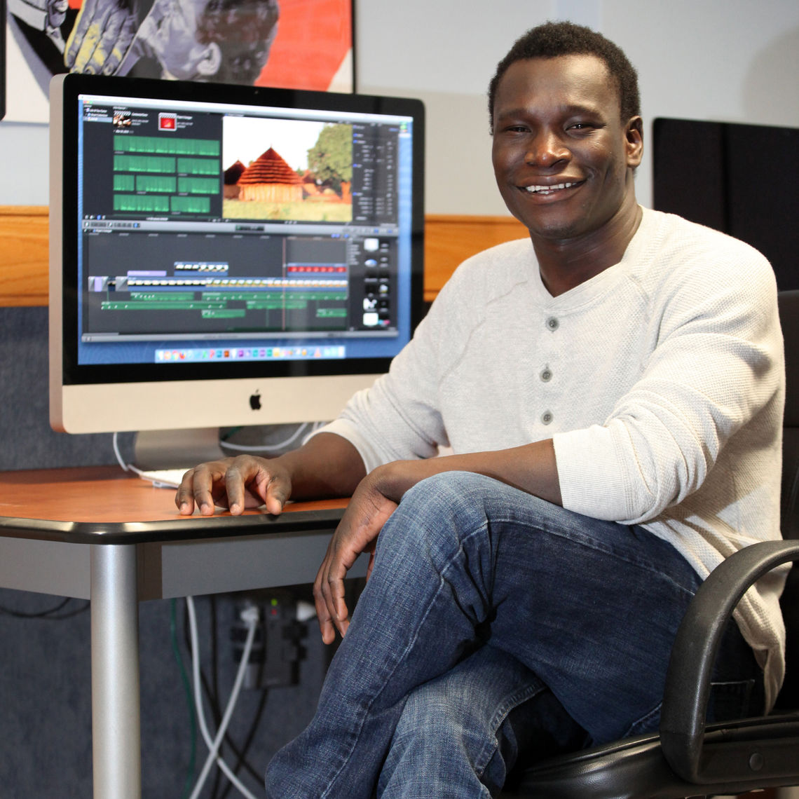 Dominic Akena is first looking to work in the film and media production field before going on to graduate school.