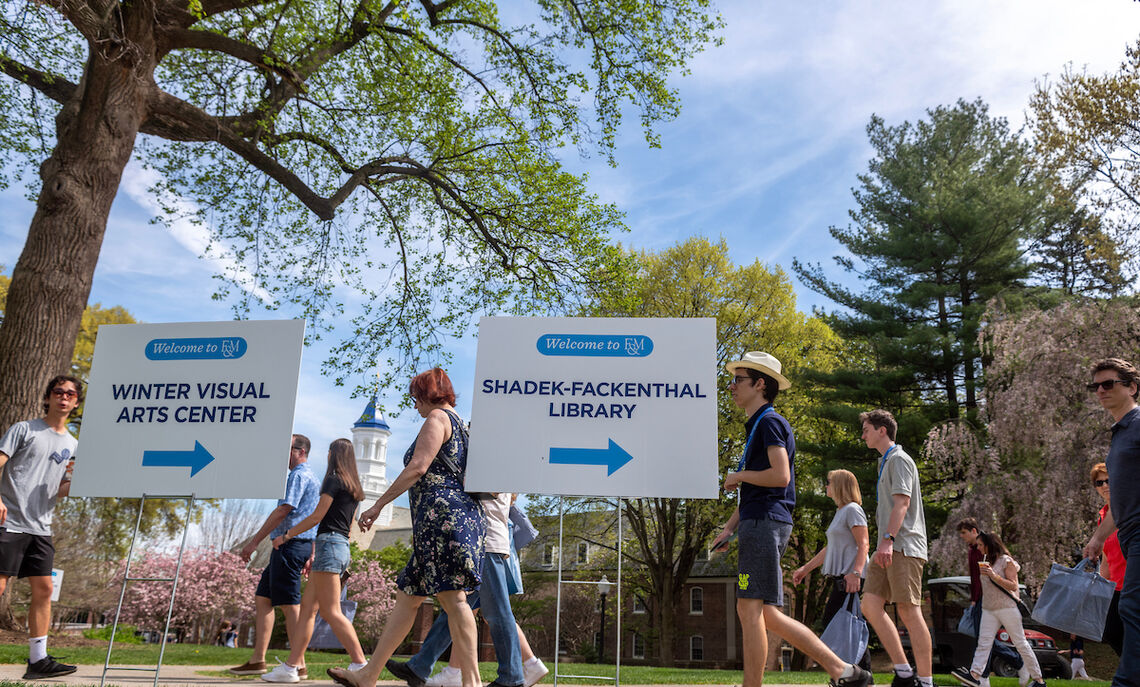 Admitted Student Weekend gave prospective members of the Class of 2027 â€“ along with their families â€“ a glimpse of life at F&M.