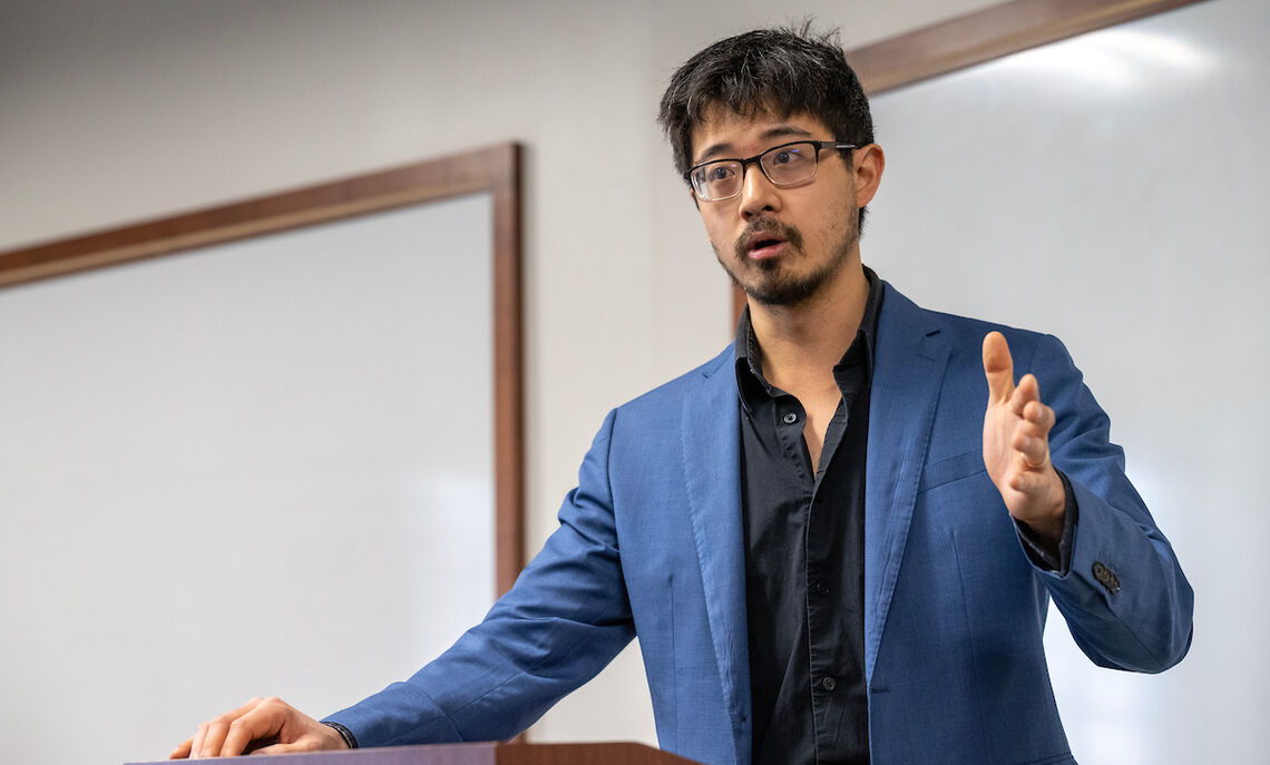 F&M graduate Asawin Suebsaeng 11 visited campus in March 2023 to share insights drawn from his career as a political reporter.