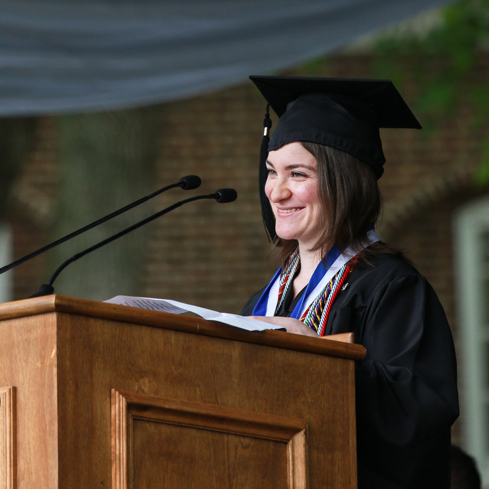 Williamson Medal Winner Rachel Codkind '15.