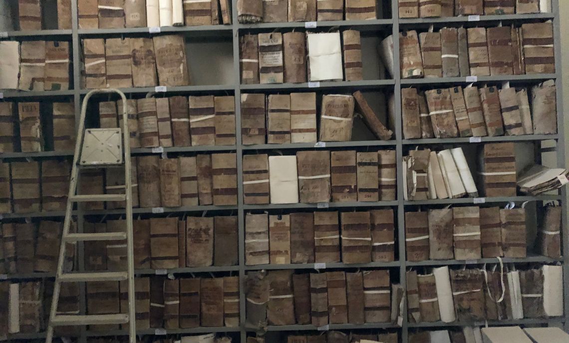 One of the many Italian archives where Lerner spent hours reading 19th century manuscripts.