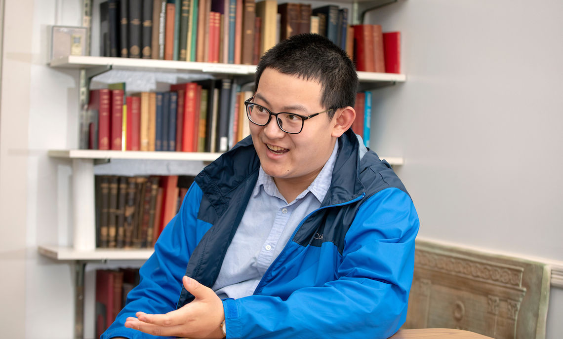 Zhang pursued an interest in Buddhism and Sanskrit, prominent subjects in his Manchurian home, but at F&M, the first-year student found his passion in the Classics.