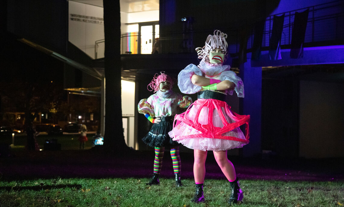 F&M Theatre performed Head Over Heels, a Go-Go themed musical and the first outdoor performance ever staged at the Winter Visual Arts Center.