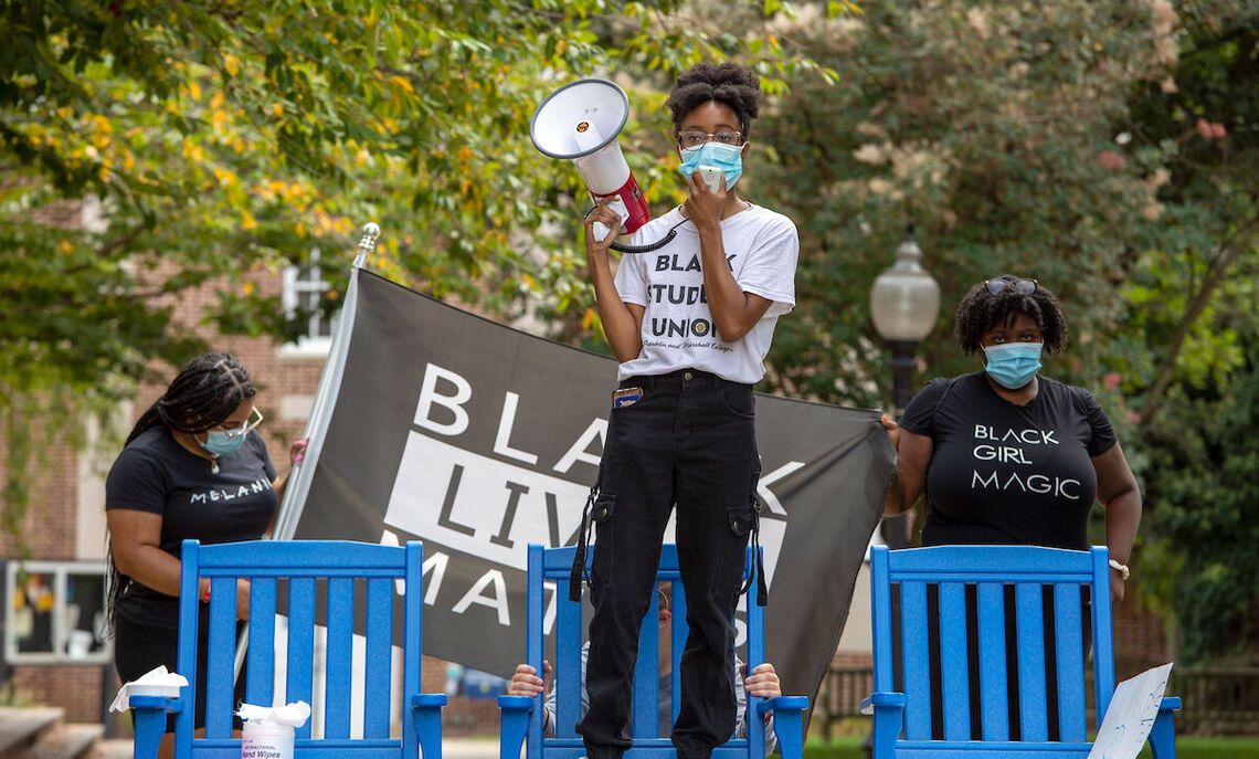 Black Lives Matter March on Franklin & Marshall Campus, Sept. 9, 2020