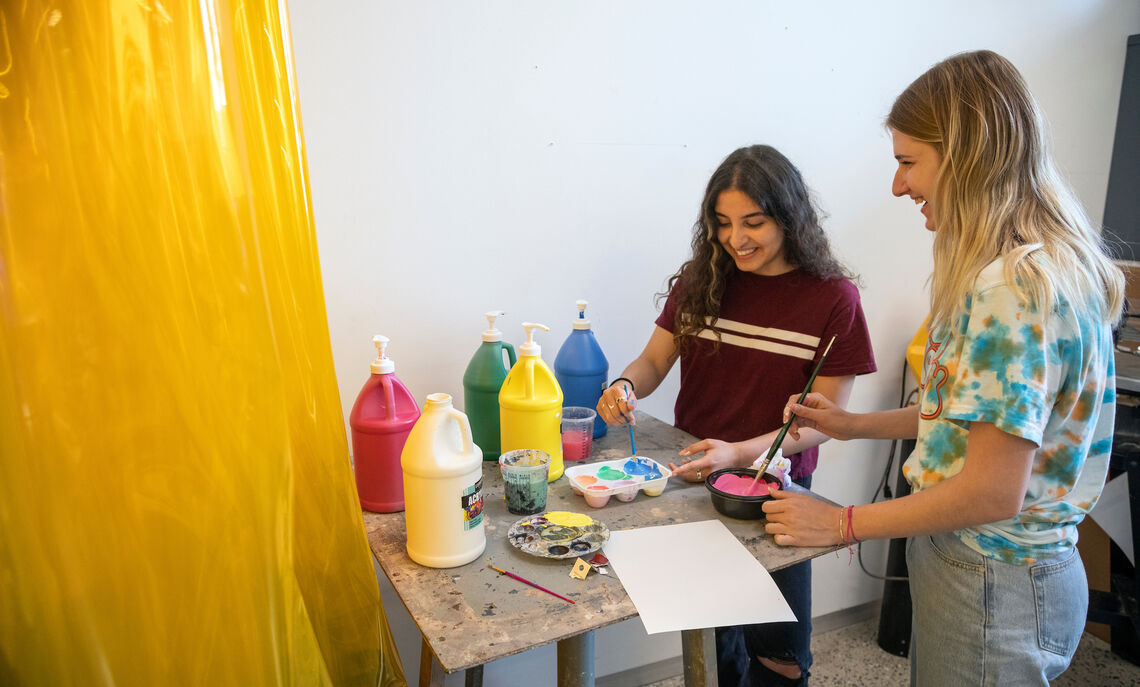 Student groups designed inclusive board games as part of the Creativity, Innovation and the Future of Work at F&M (CIFOW) summer program.