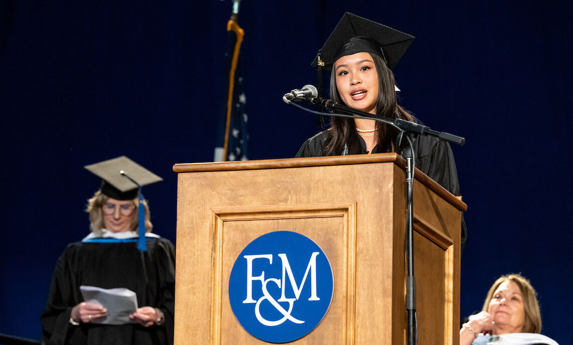 Class of 2023 president Tracy Lin '23.