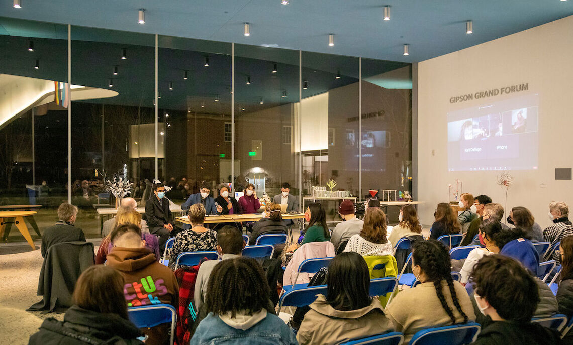 The  panel was supported by the Cross-Pollinator Residency at the Winter Center, an ongoing collaboration with Lancaster community partners and F&M students.