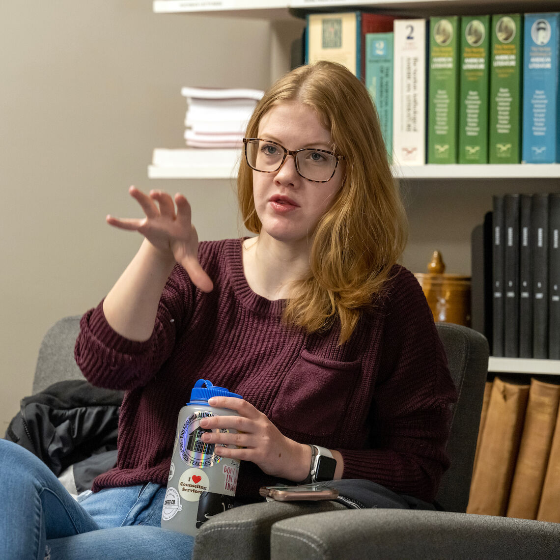 It is so special to watch how the festival brings the campus community together every spring, says Mariel Paces Carter 23, member of the Emerging Writers Festival planning committee,