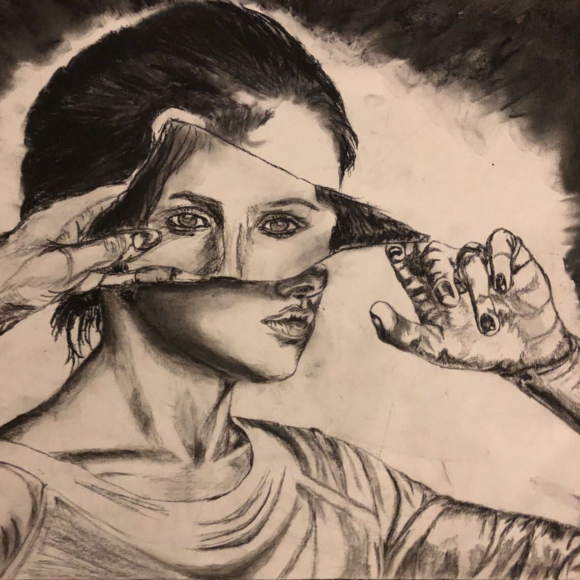 ... Charcoal illustrations by Jevelson Jean '21