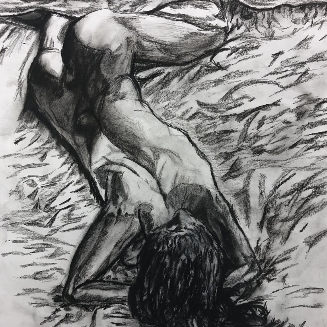 ... Charcoal illustrations by Jevelson Jean '21
