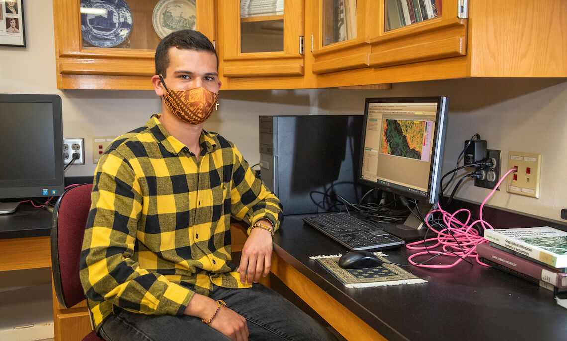 03 21... Rojas says the project is exciting because he is learning a new field of study while also using some of his computer science skills.