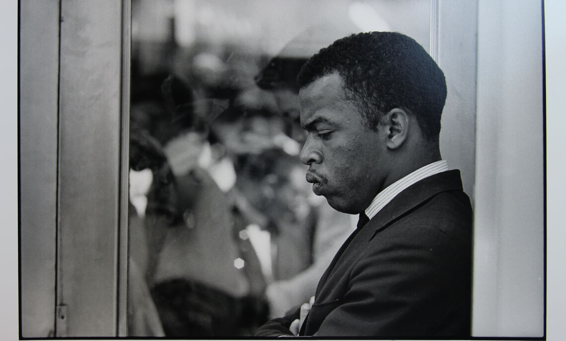john... Danny Lyon (America, b. 1942). John Lewis in Nashville, 1963. Gelatin silver print, printed later, 11 x 14